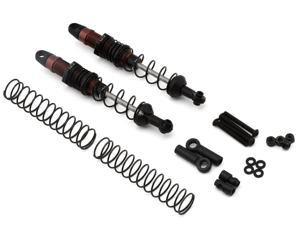 Yeah Racing Aluminum Desert Cobra Dual Spring Shocks (Black) (2) (100mm)