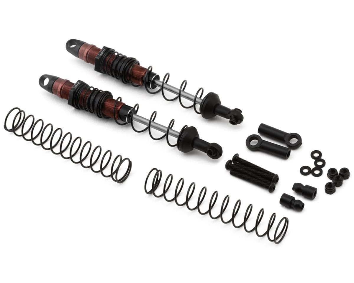 Yeah Racing Aluminum Desert Cobra Dual Spring Shocks (Black) (2) (110mm)
