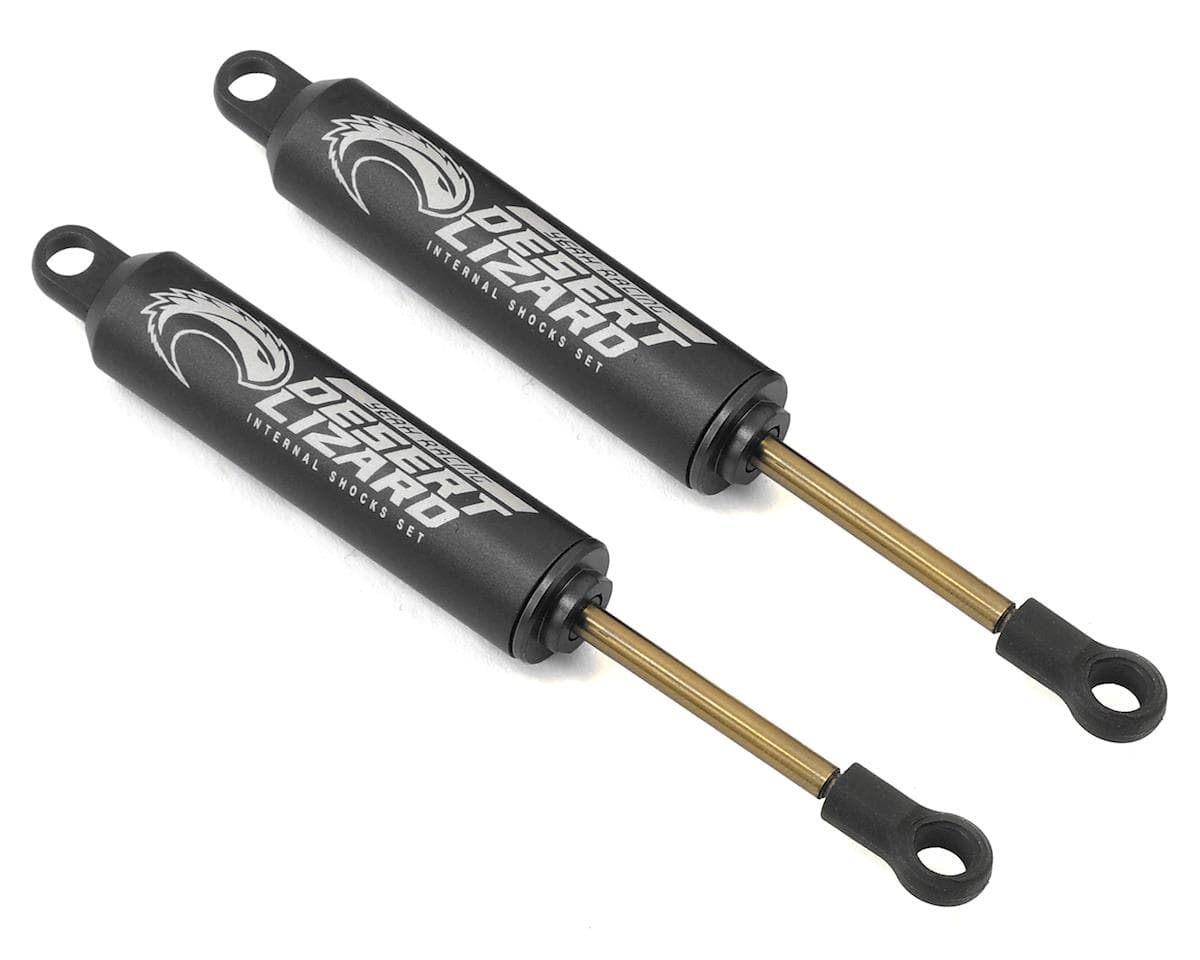 Yeah Racing Aluminum Desert Lizard Two Stage Internal Spring Shocks (Black) (2) (100mm)