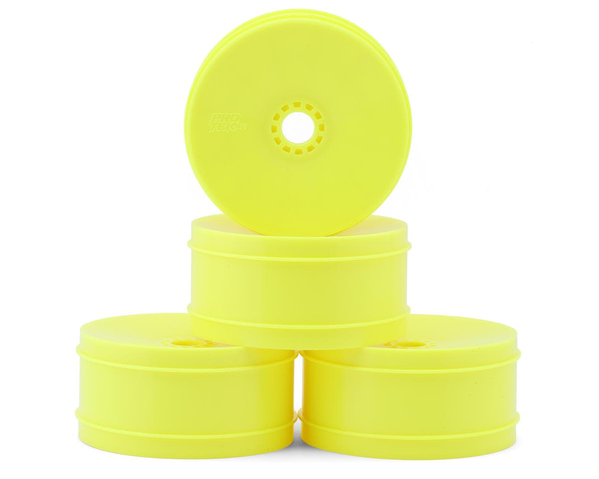 ProTek RC 83mm Concave 1/8 Buggy Wheels (Yellow) (4)