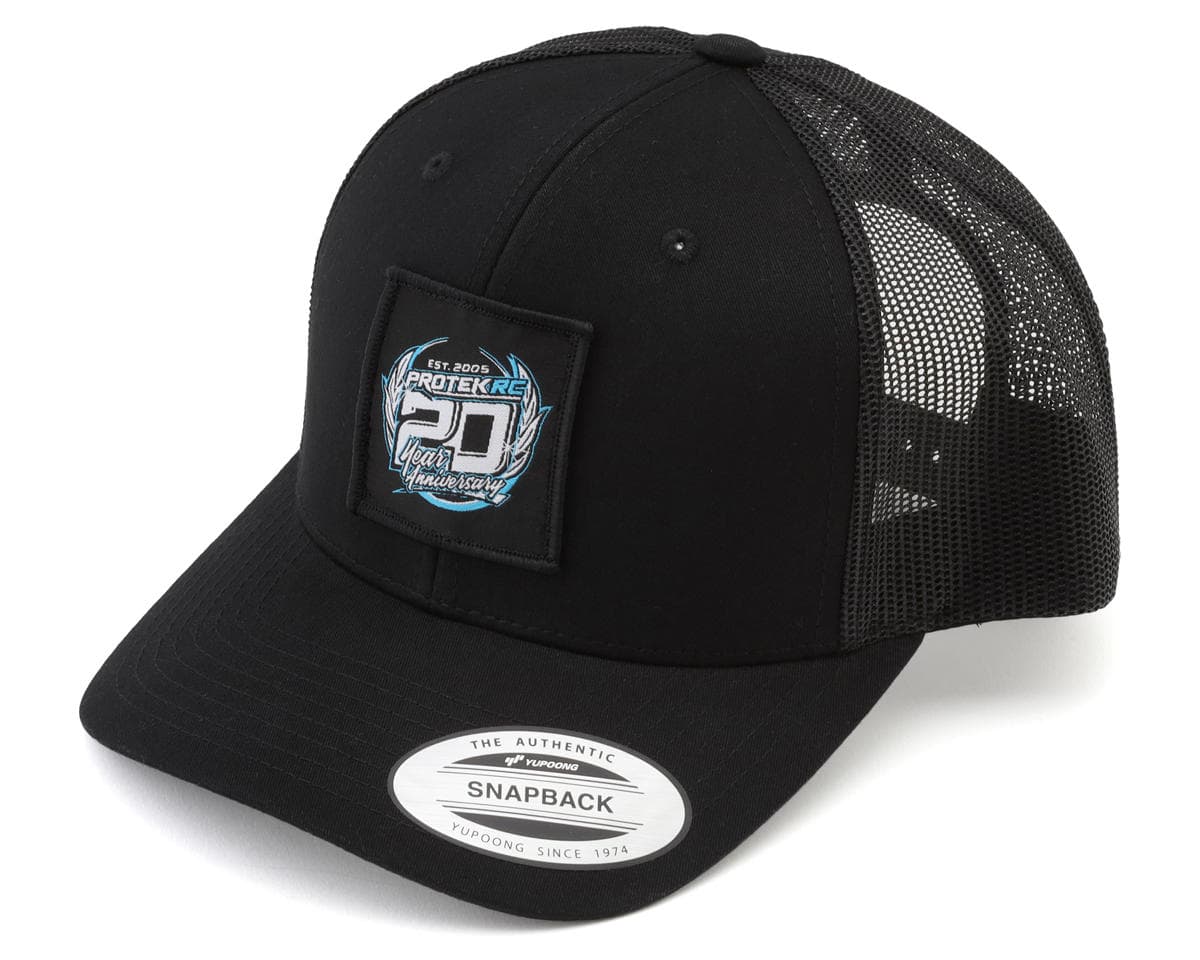 ProTek RC 20th Anniversary Mesh Back Trucker Hat (Black) (One Size Fits Most)