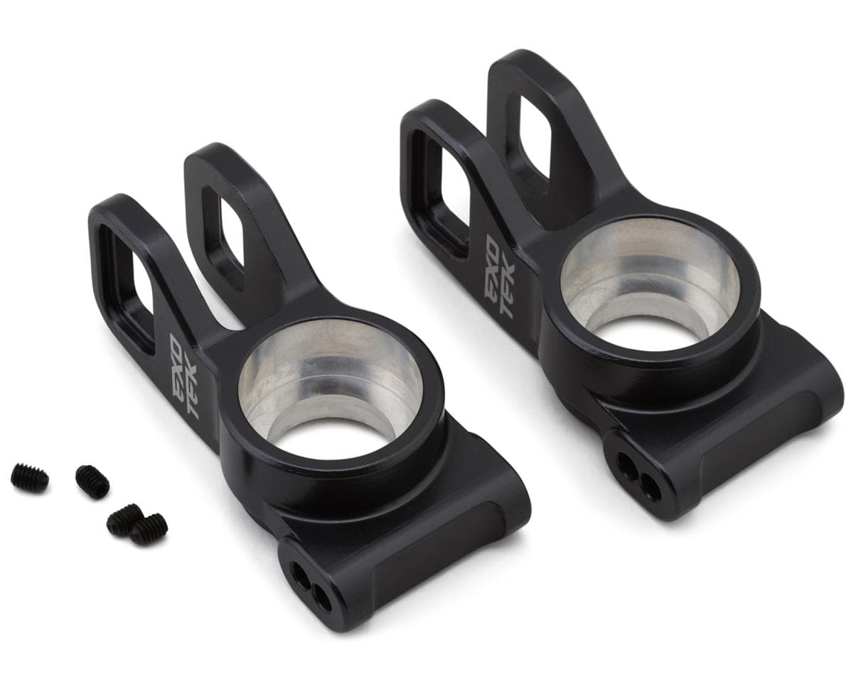 Exotek Tekno EB48/NB48 2.2 Aluminum HD Rear Hubs (Gunmetal) (2)