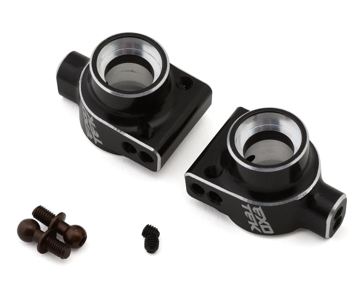 Exotek Losi® 22S Sprint Aluminum HD Rear Hub Set (Black) (2)