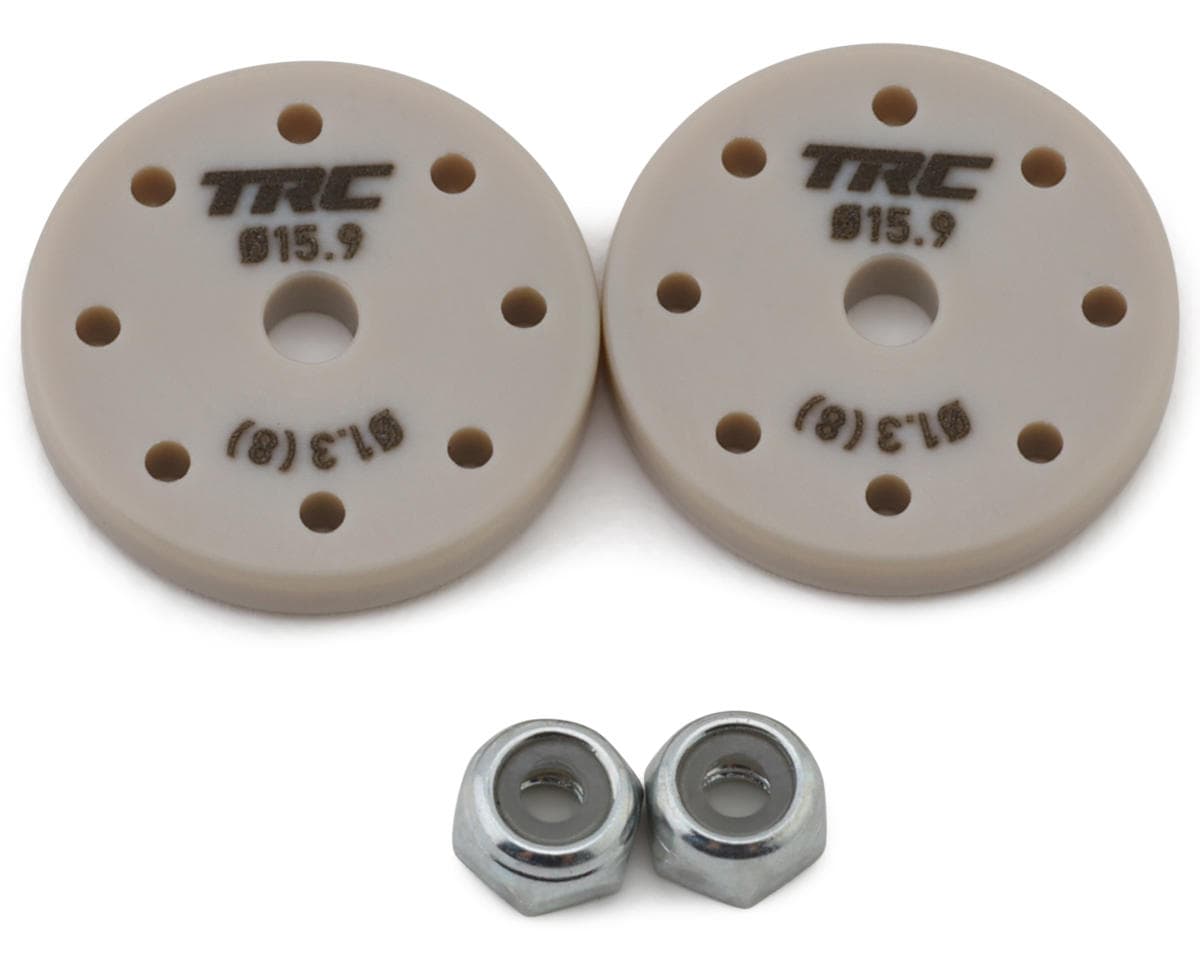 Throttlefinger Racing Concepts 15.9mm Flat Shock Pistons (2) (1.3mm x 8) (AE/Mugen/Tekno/Xray/Kyosho/Sworkz)