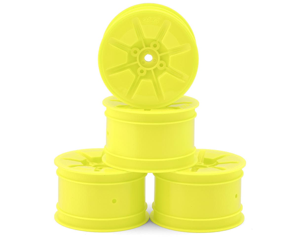 JConcepts Pioneer 2.2 Rear Buggy Wheels (Yellow) (4) w/12mm Hex