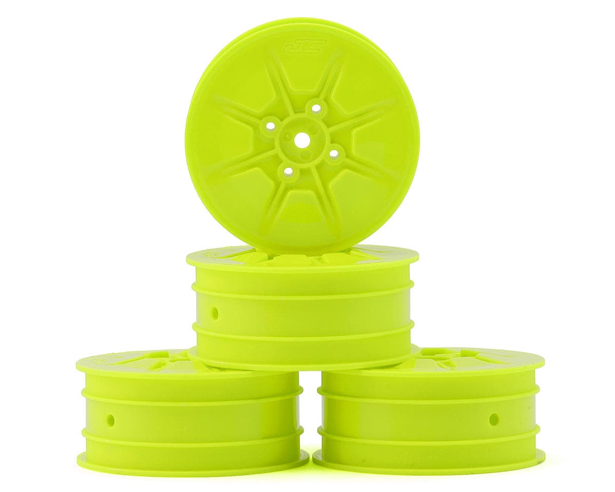 JConcepts Pioneer 2.2 4WD Front Buggy Wheels (Yellow) (4) (22X-4, XB4, B74.1) w/12mm Hex