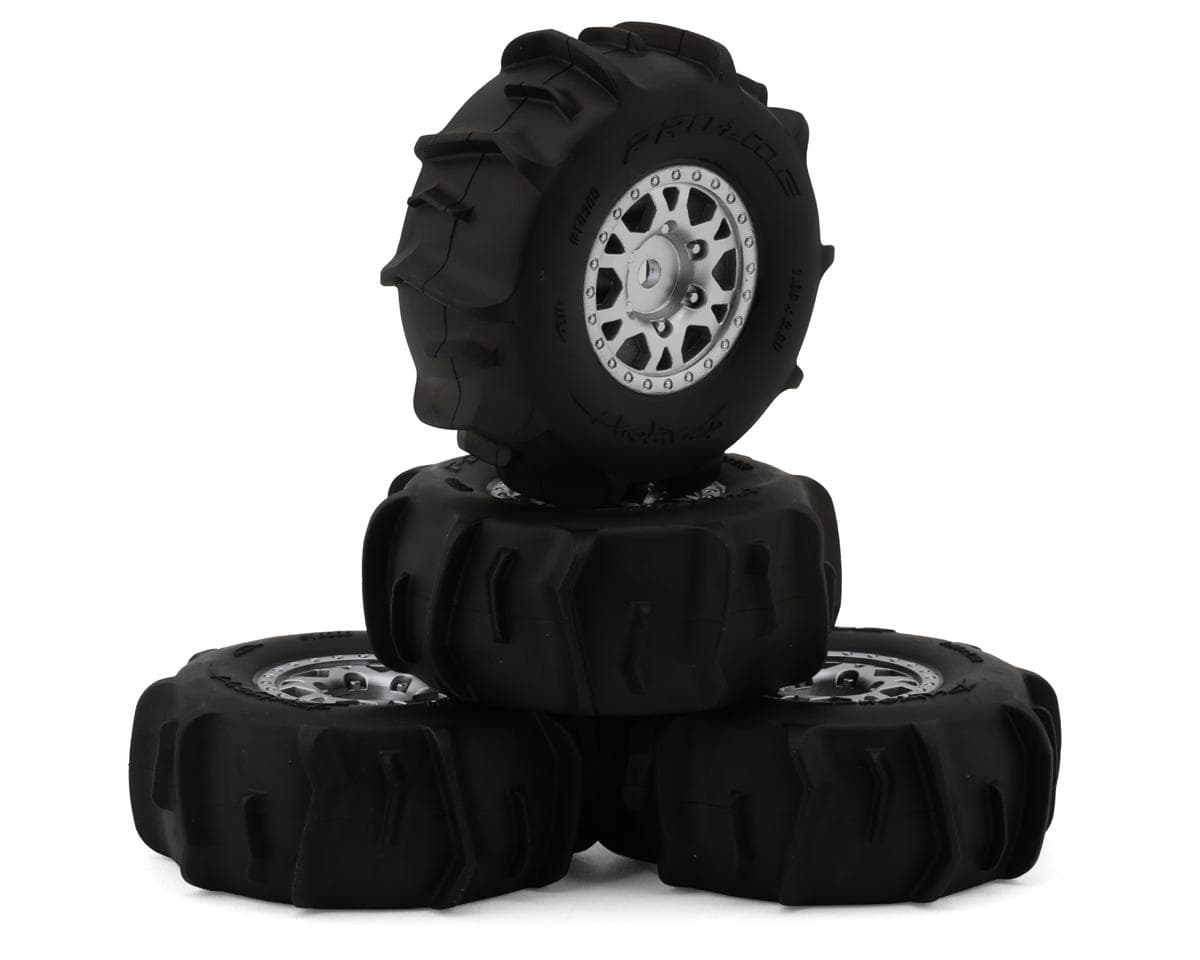 Pro-Line Mojave Grom Dumont Pre-Mounted Tires (Silver) (4) w/12mm Hex