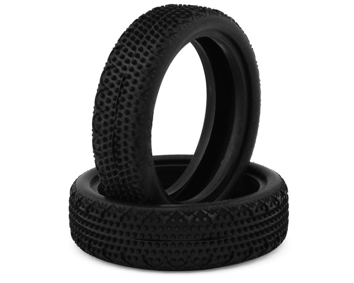 HotRace 1/10 2.2" Mini-Pin Slim 2WD Front LP Carpet Front Tires (2) (Medium/Soft)