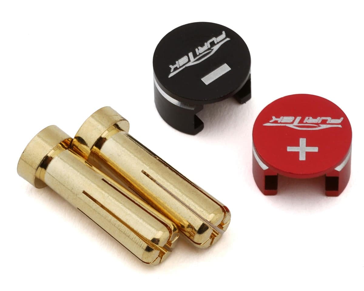 Furitek LowPro Bullet Plug Grips w/5mm Bullets (Black/Red)