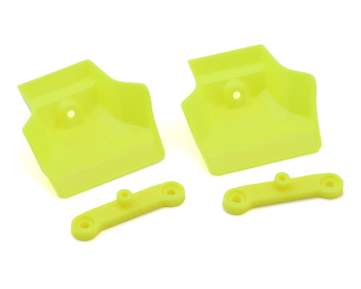 JConcepts XRAY XB8/XB8e 2025 1/8 Molded Front Wings w/Adaptors (Yellow) (2)
