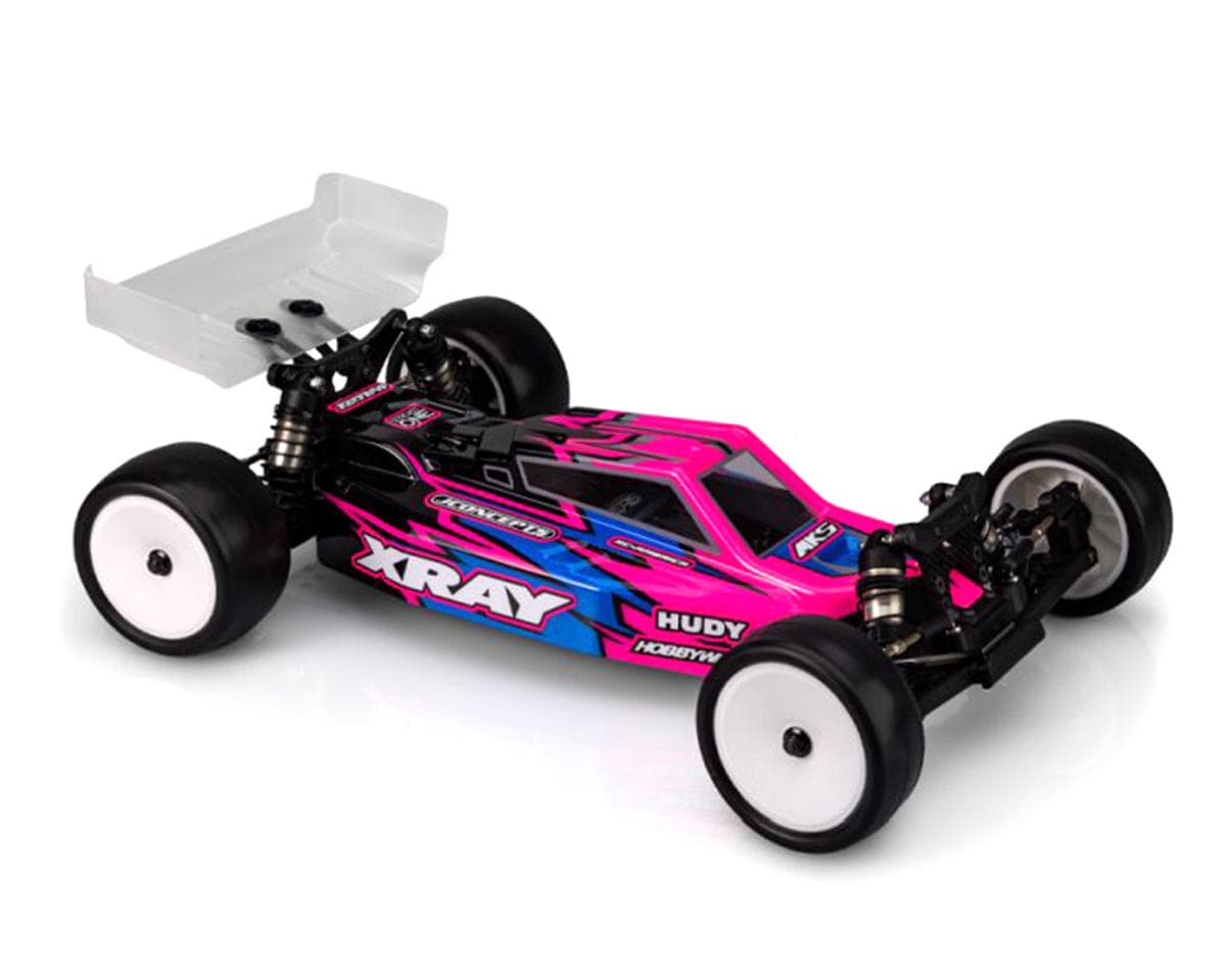 JConcepts XRAY XB2 2025/2026 "F2" 1/10 Buggy Body (Clear) w/Two Wings