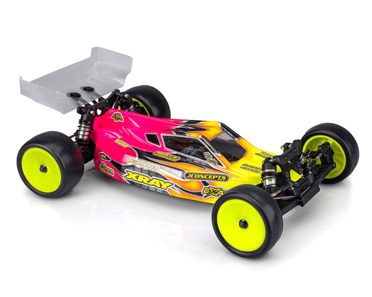 JConcepts XRAY XB2 2025/2026 "P2" Buggy Body w/Two Wings (Clear)