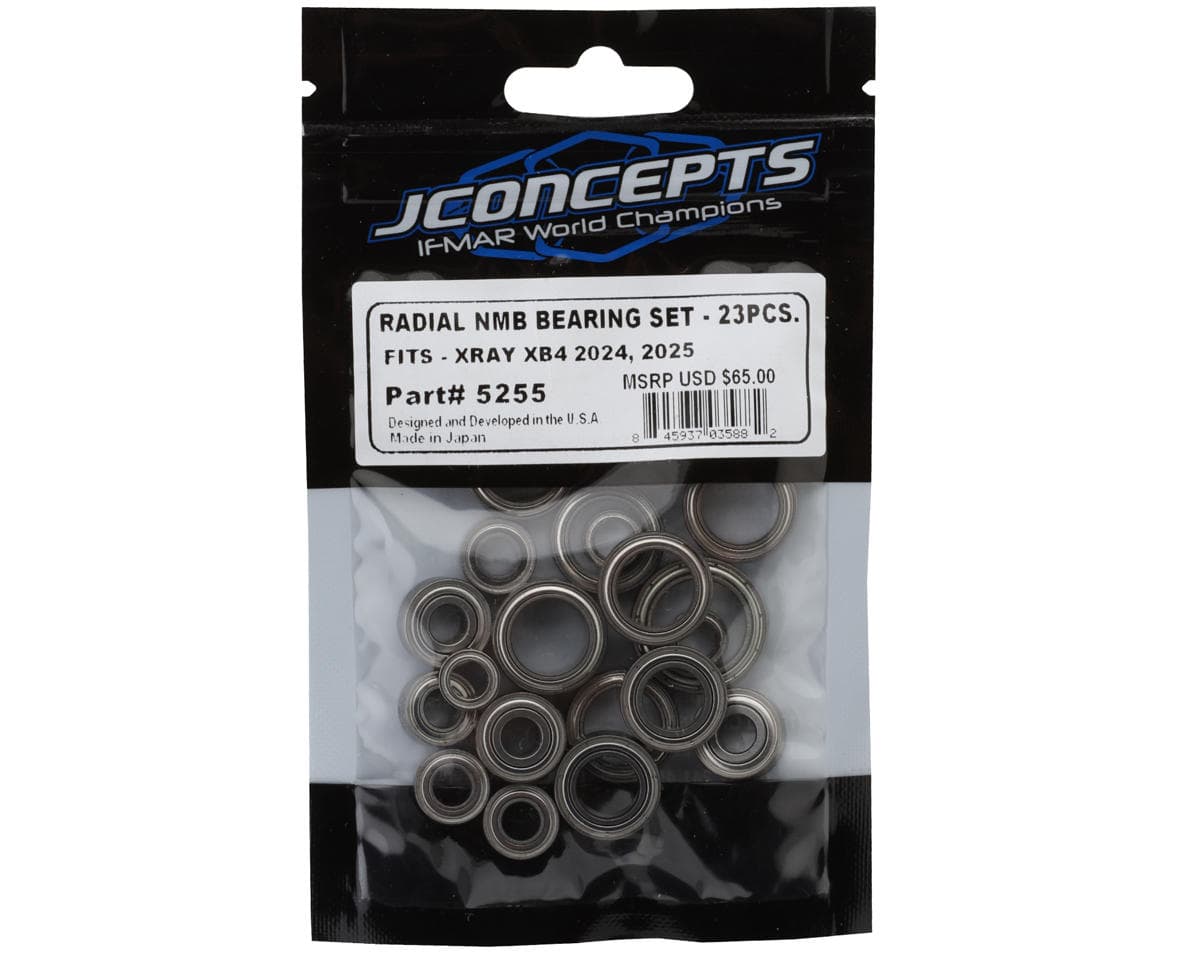 JConcepts XRAY XB4 Radial NMB Bearings Set (2024/2025/2026)