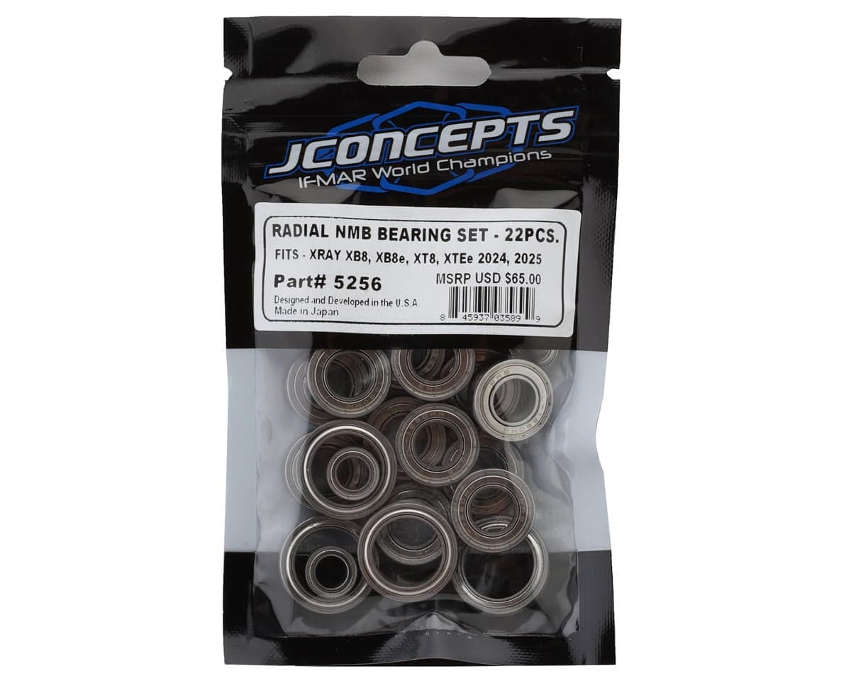 JConcepts XRAY XB8/XT8 Radial NMB Bearing Set (22)