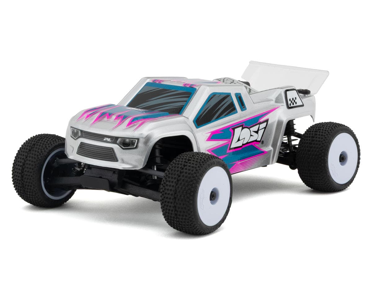 Losi Micro-T 1/28 RTR 2WD Stadium Truck (Silver) w/2.4GHz Radio, Battery & Charger