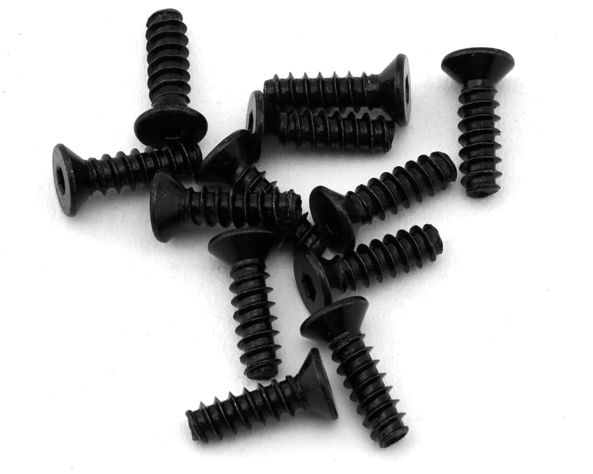 MJX HYPER GO Self-Tapping Flat Head Hex Screws (12) (2.6x9mm)