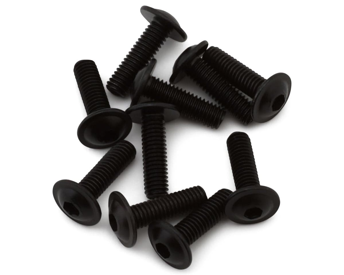 XRAY Flanged Button Head Hex Screws (10) (3x10mm)