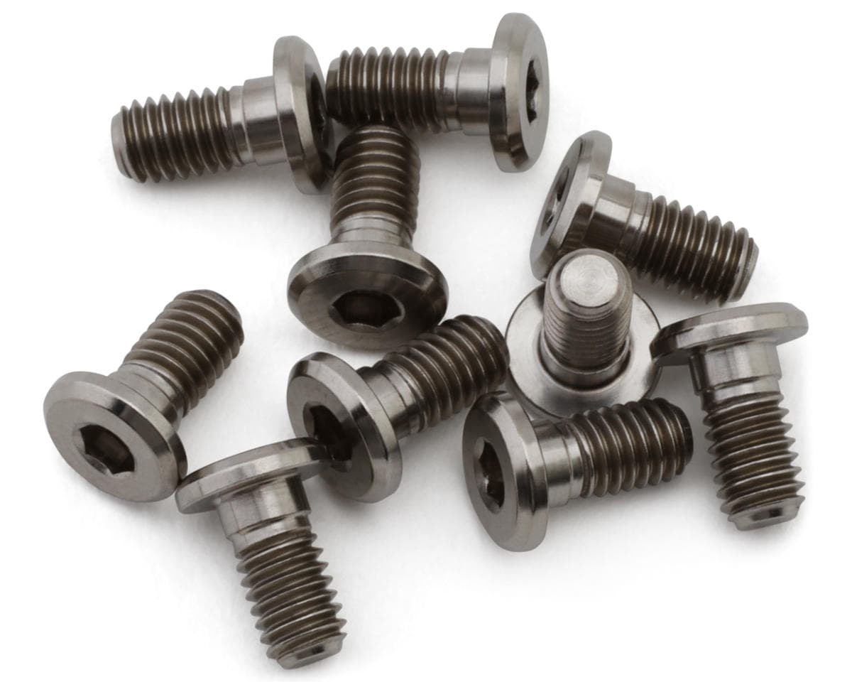 Hudy M3 Titanium Super Low Profile Flanged Button Head Screw (10) (3x6mm)