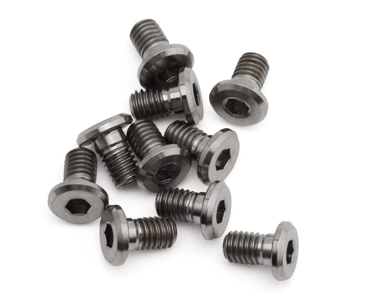 Hudy M3 Titanium Super Low Profile Flanged Button Head Screw (10) (3x5mm)