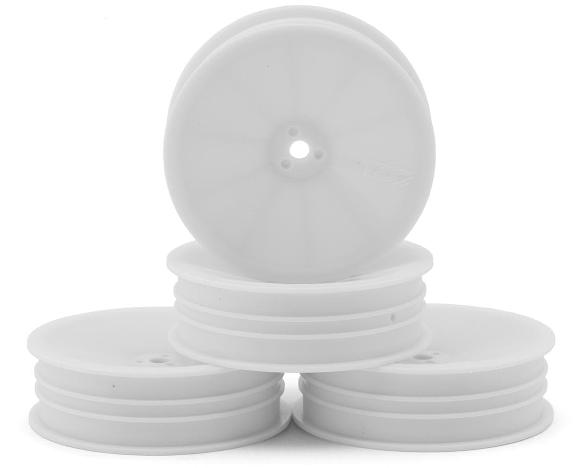 TZO Tires 2WD 2.2" Front Carpet Slim Wheels (White) (4)