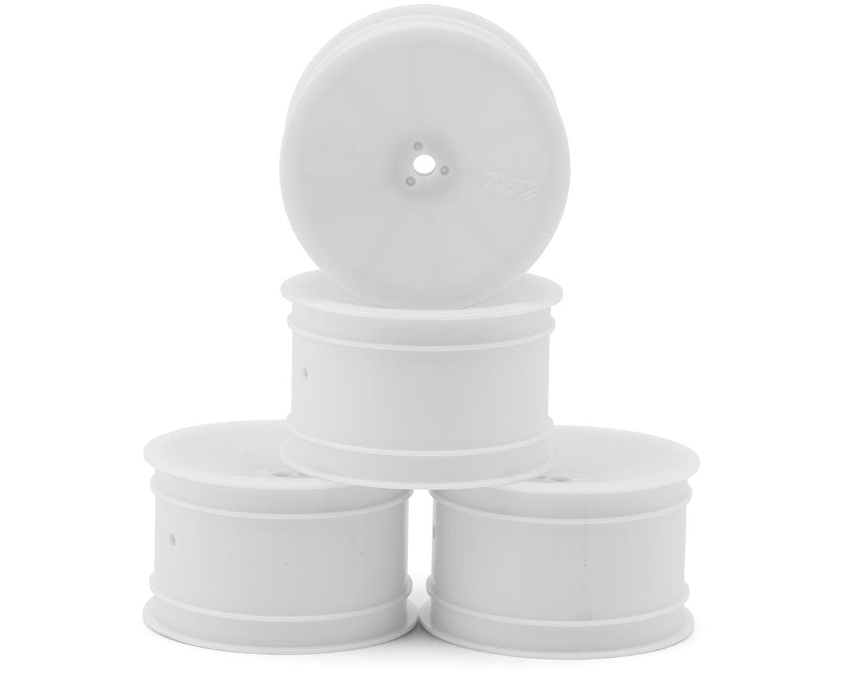 TZO Tires 2.2" 1/10 Buggy Rear Wheels (White) (4)