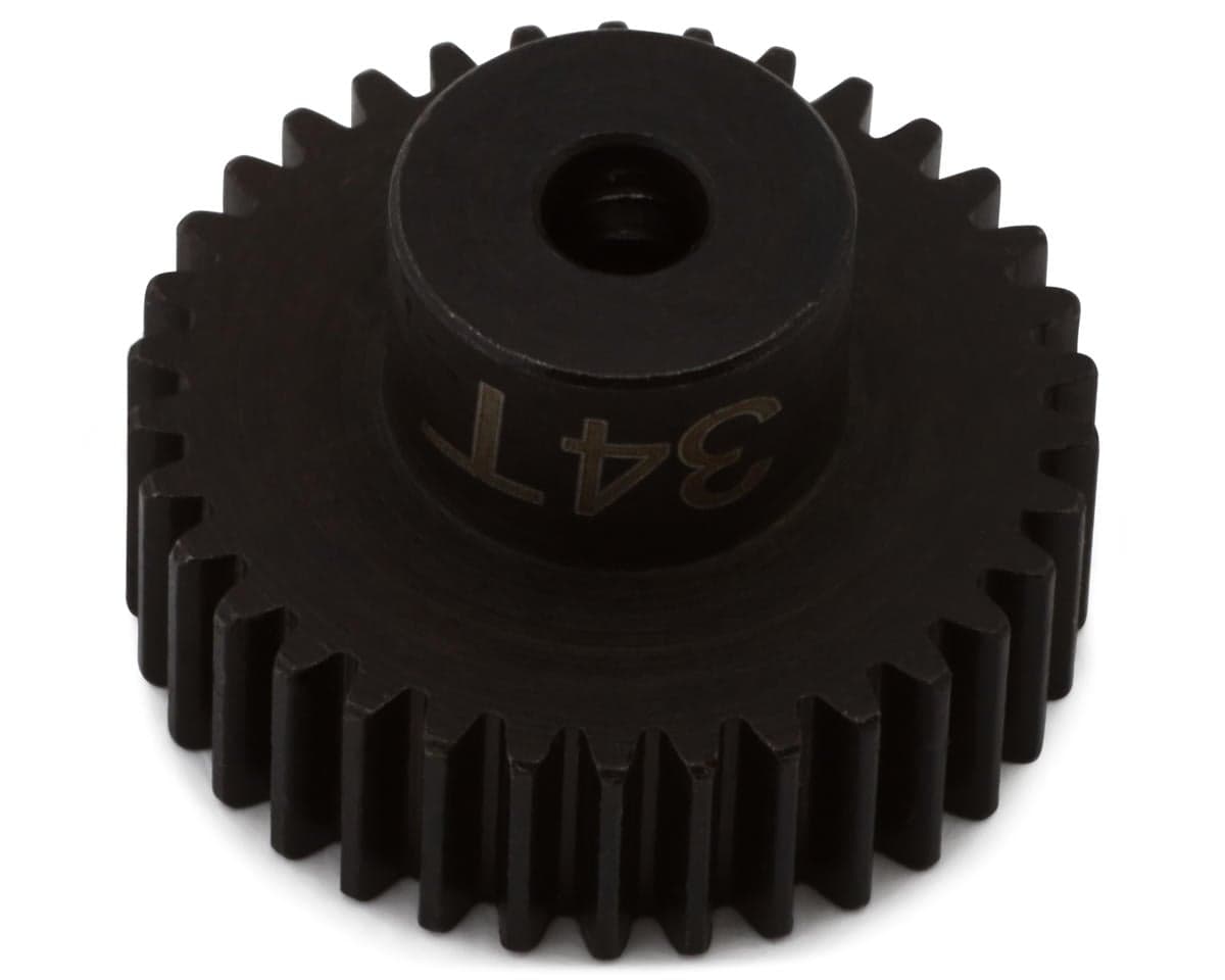 Hot Racing 48P Hardened Steel Pinion Gear (1/8 Bore) (34T)