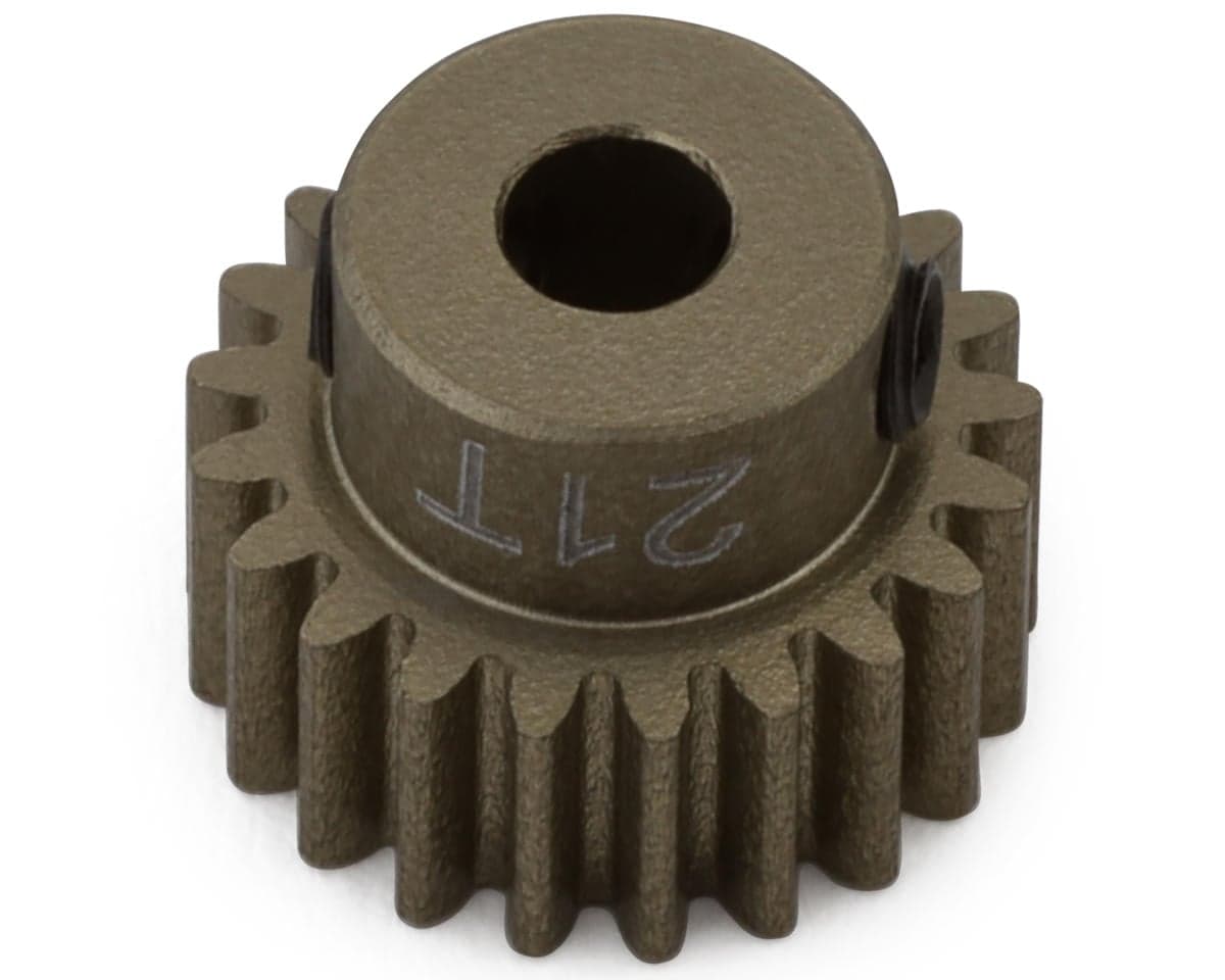 Hot Racing 48P Hard Anodized Aluminum Pinion Gear (1/8" Bore) (21T)