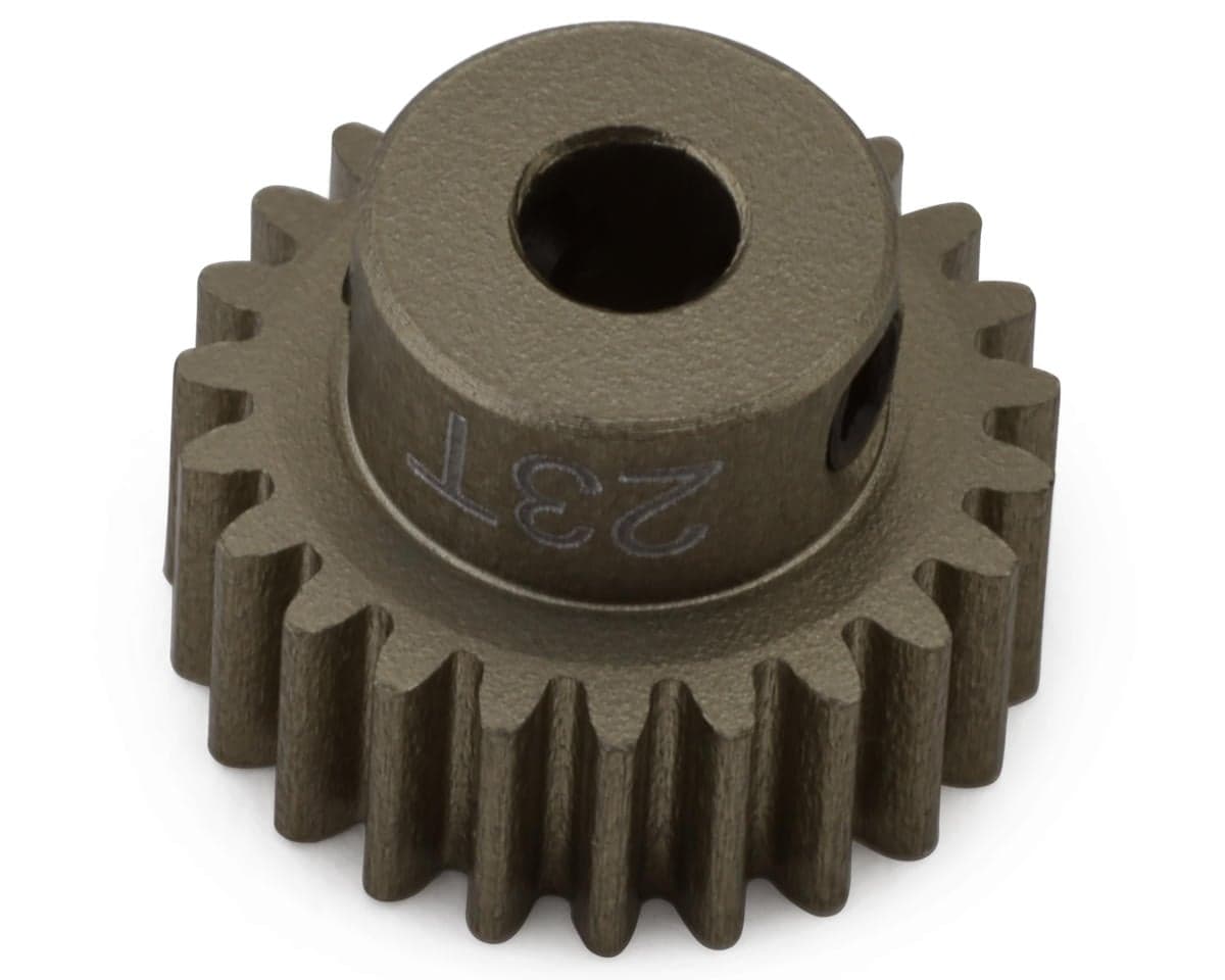 Hot Racing 48P Hard Anodized Aluminum Pinion Gear (1/8" Bore) (23T)
