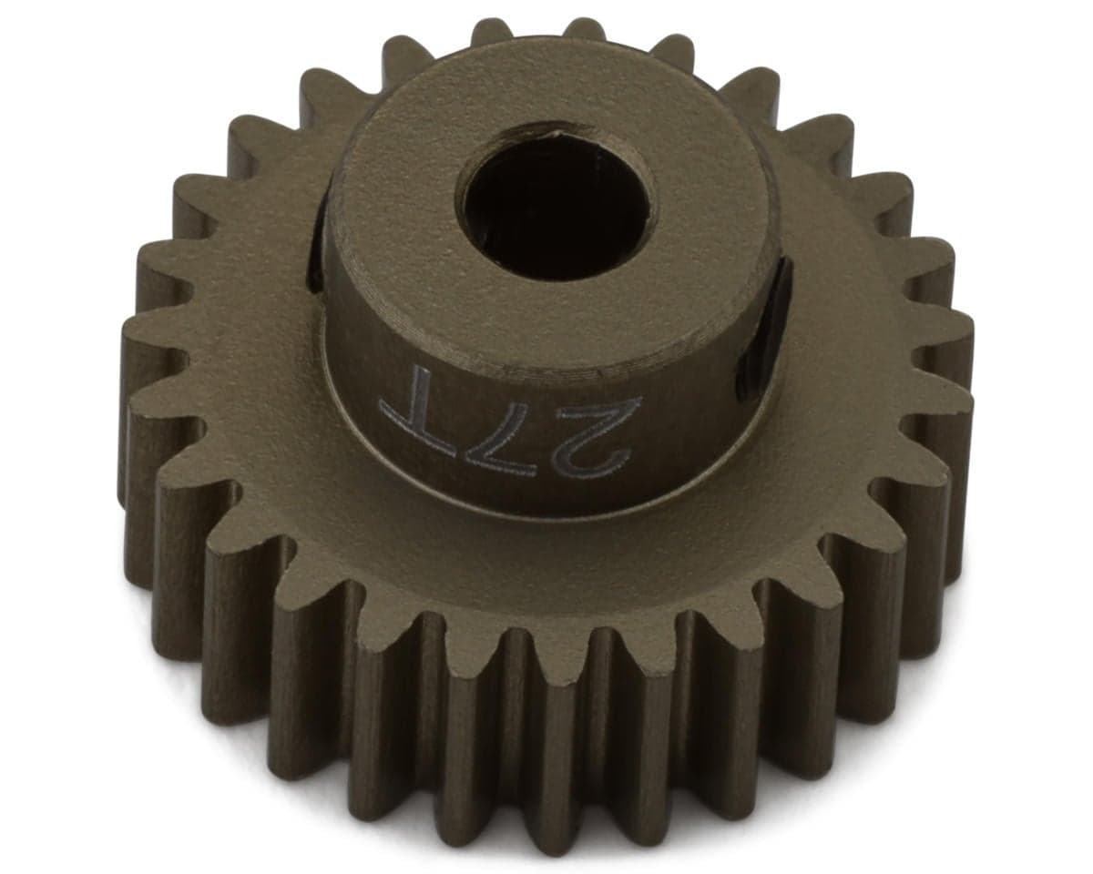 Hot Racing 48P Hard Anodized Aluminum Pinion Gear (1/8" Bore) (27T)
