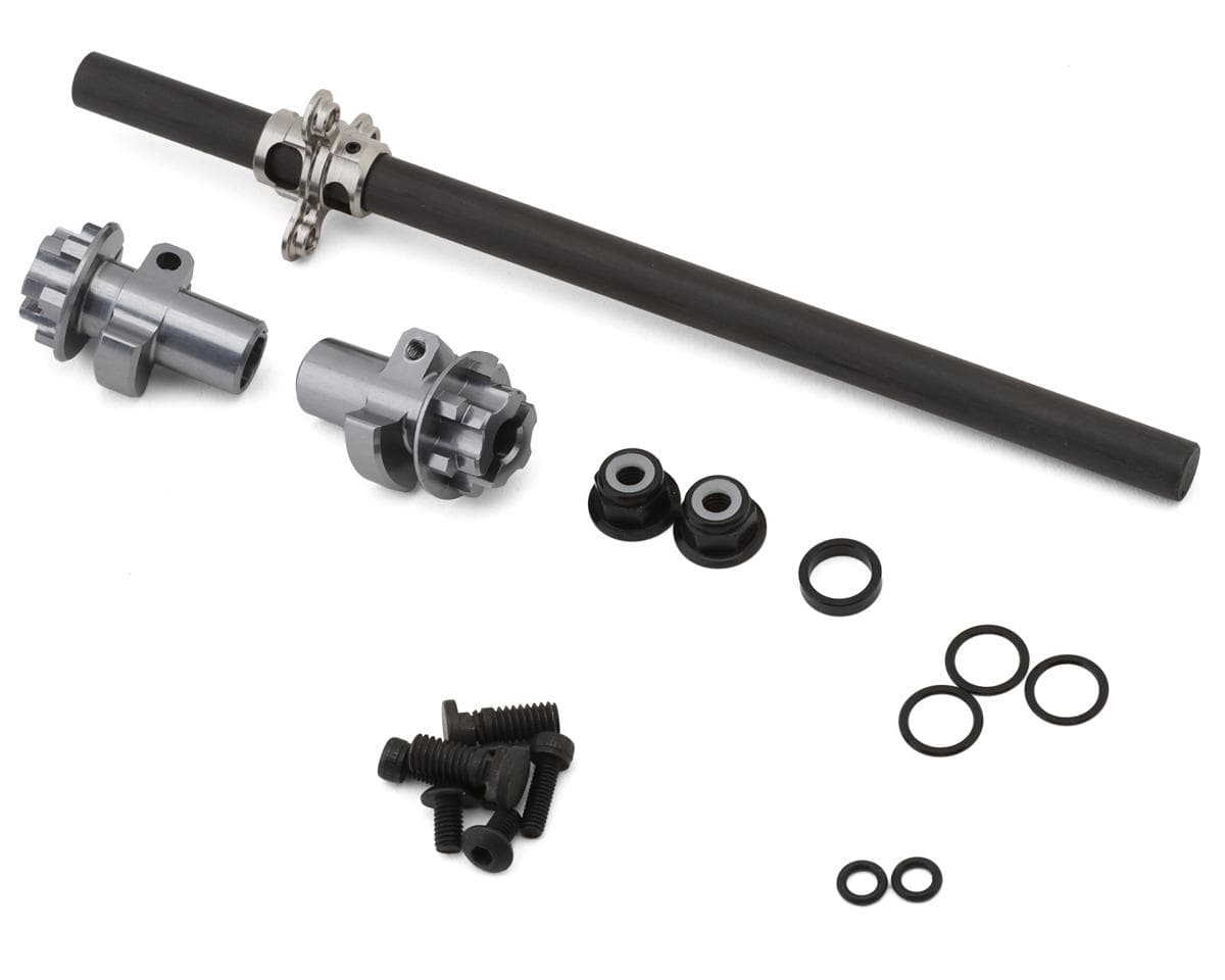 Schumacher Atom 3 Axle & Clamping Hubs Set (Locked Spool) (Hex Type)