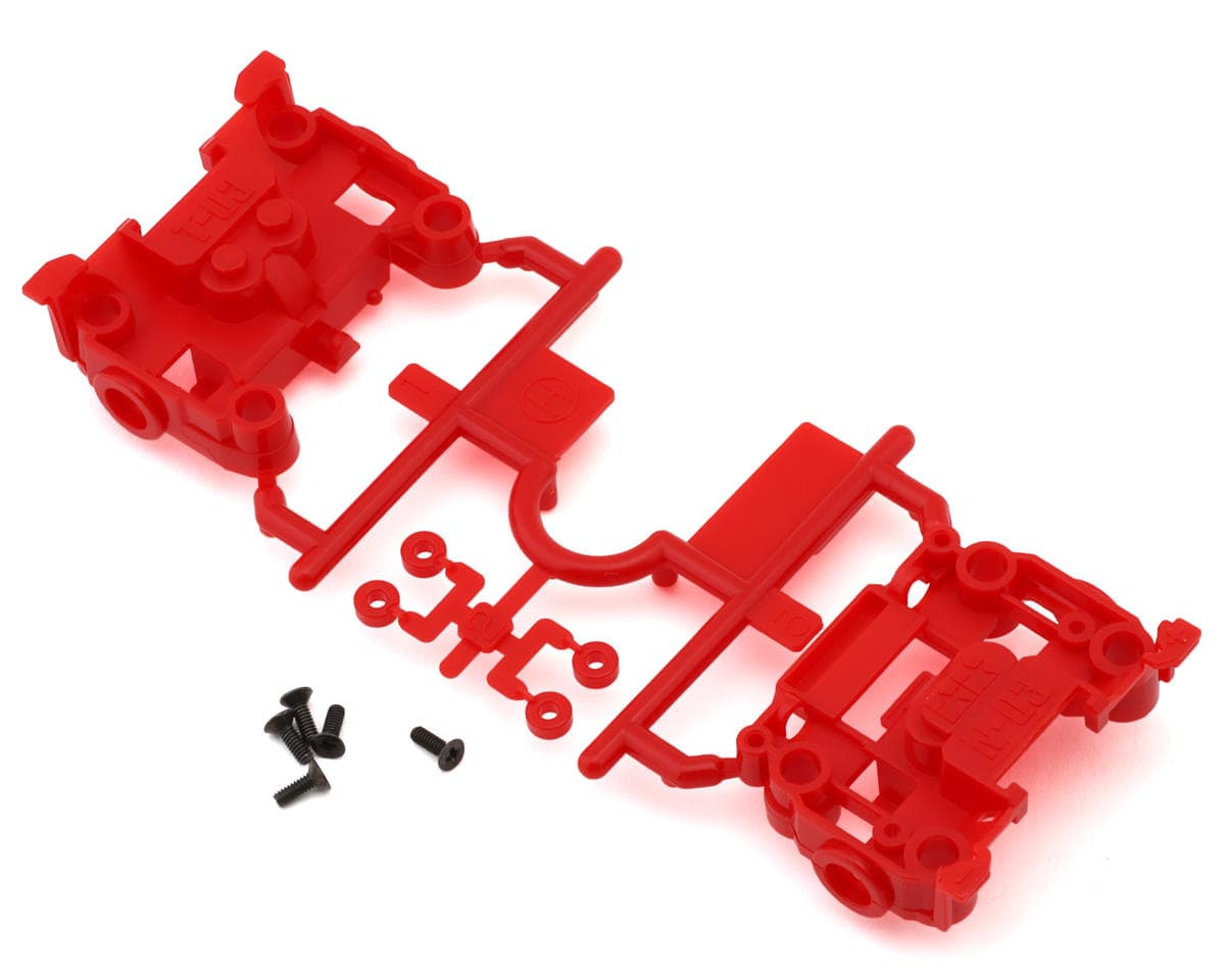 Tamiya JR Mini 4WD Bumperless MS Chassis Set (Red) (N-03/T-03) (Limited-Edition)