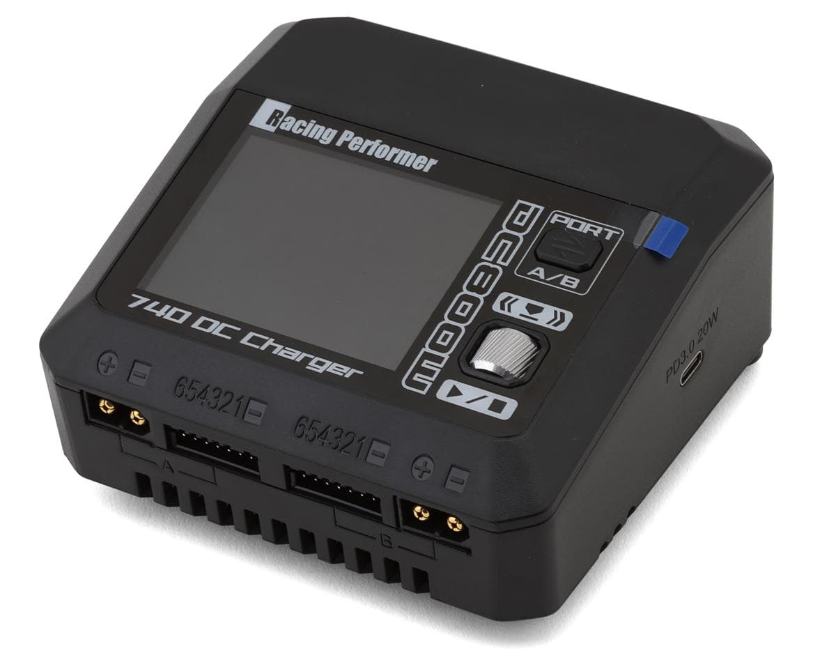 Yokomo Racing Performer 740 DC Dual LiPo/LiHV Battery Charger (6S/20A/2x400W)