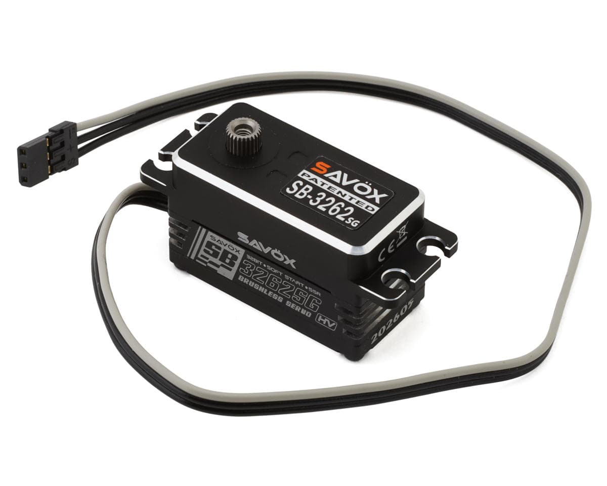 Savox 3262SG Black Edition Aluminum "High Torque" Low Profile Brushless Servo (High Voltage)
