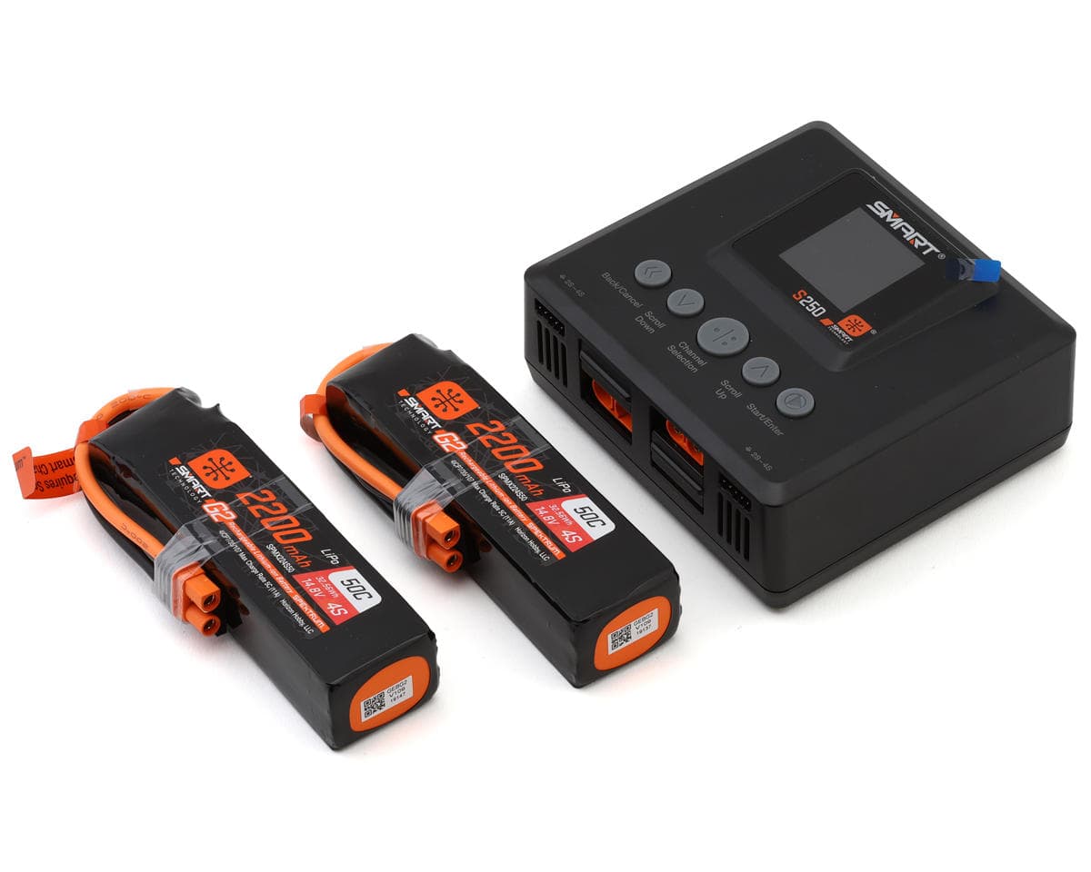 Spektrum RC Smart G2 PowerStage 8S Air Bundle w/2 Smart G2 4S 50C LiPo Batteries (2200mAh) (IC3)