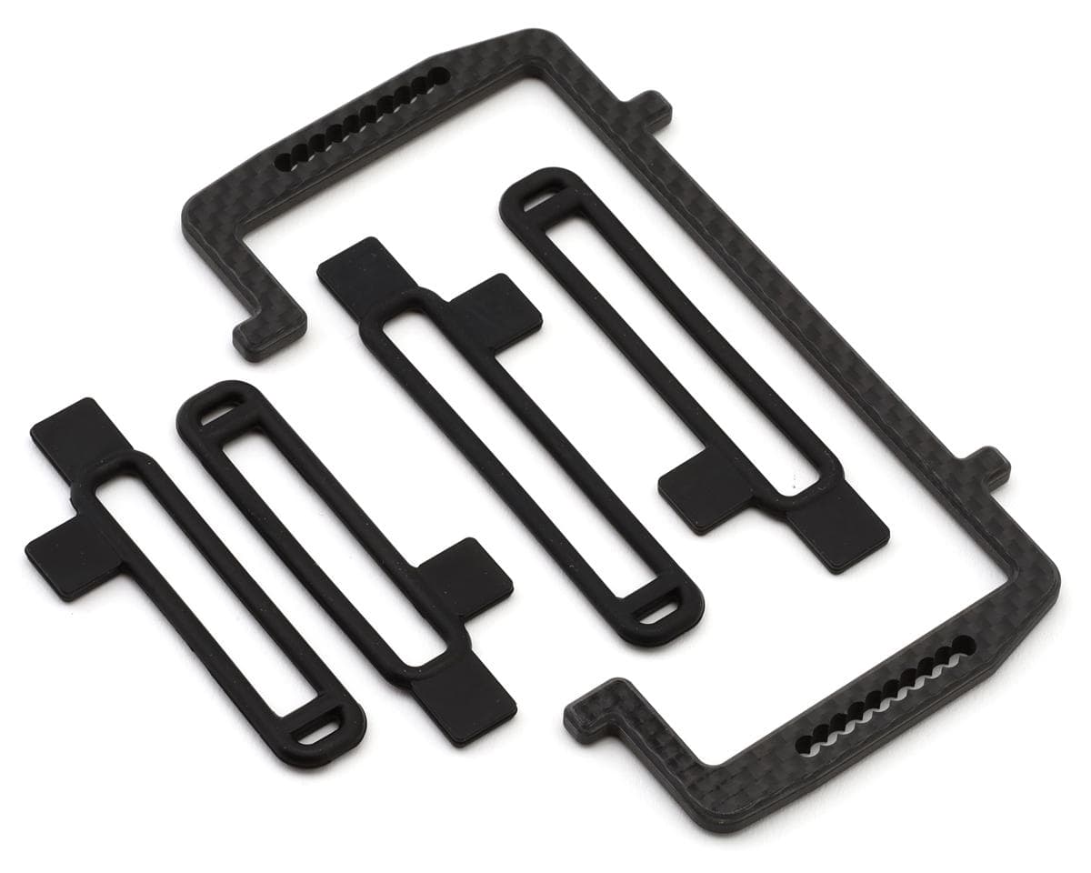 Team Losi Racing 22X Carbon Fiber Battery Mount Set