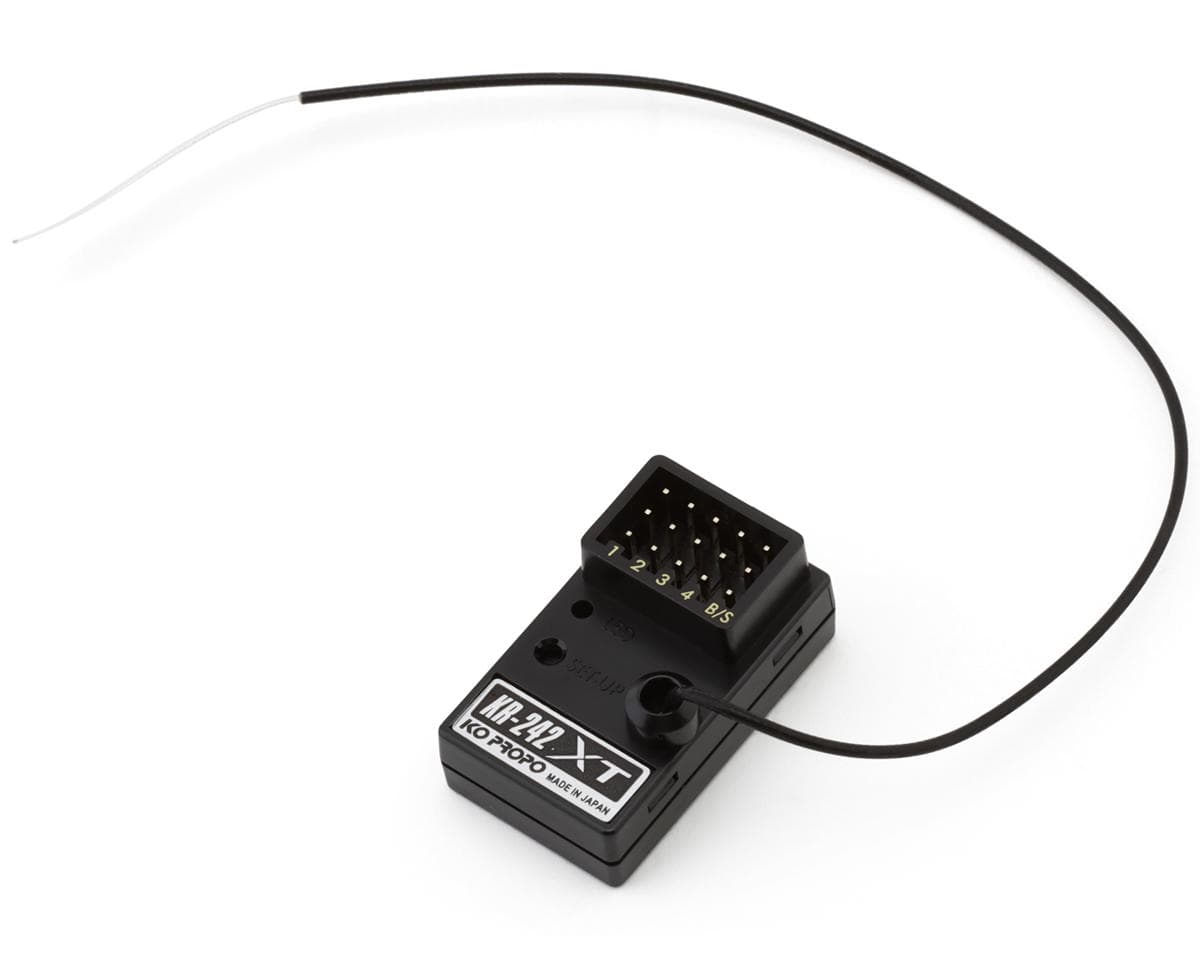 KO Propo KR-242XT 2.4GHz 4-Channel Receiver (Long Antenna)