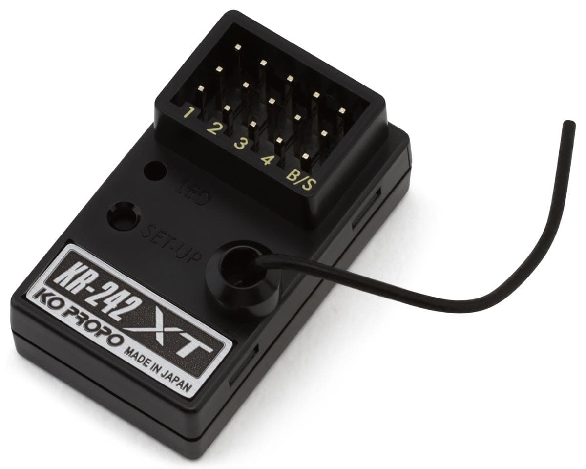 KO Propo KR-242XT 2.4GHz 4-Channel Receiver (Short Antenna)