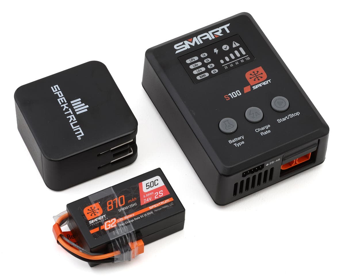 Spektrum RC Smart G2 Powerstage Surface Bundle w/2S Smart 50C LiPo Battery (810mAh) (IC2)