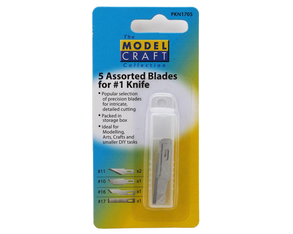 Shesto Limited Modelcraft Collection #1 Hobby Knife Assorted Blades Set (#10/#11/#16/#17)