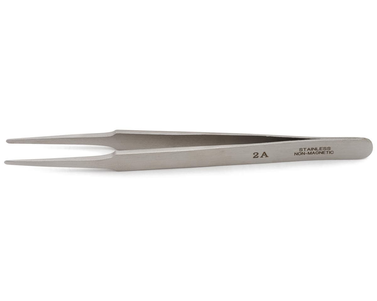 Shesto Limited Modelcraft Collection Stainless Steel Flat Rounded Tweezers (120mm)