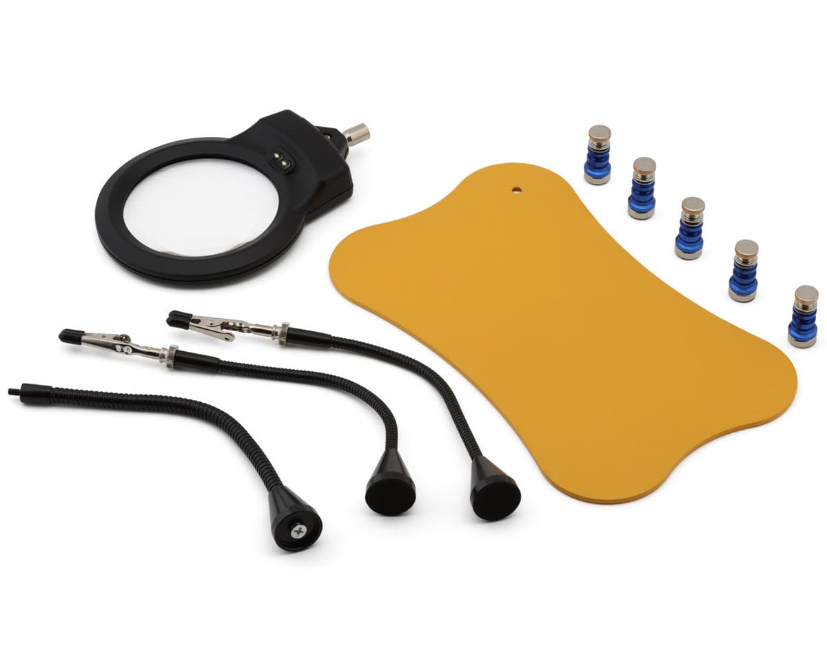Shesto Limited Modelcraft Collection Magnetic Work & Soldering Station w/Magnifier & LED Light