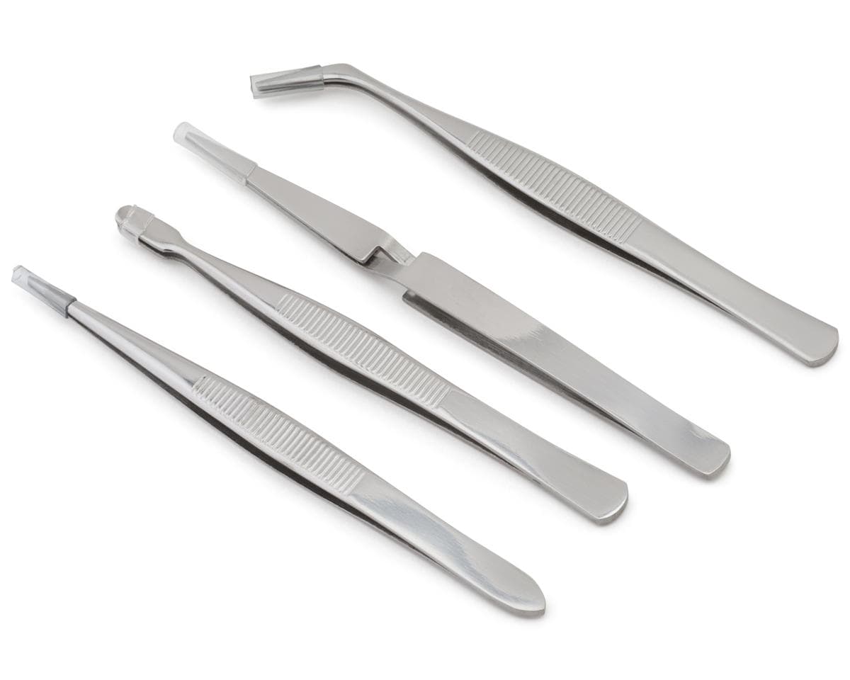 Shesto Limited Modelcraft Collection Stainless Steel Tweezers Set (4)