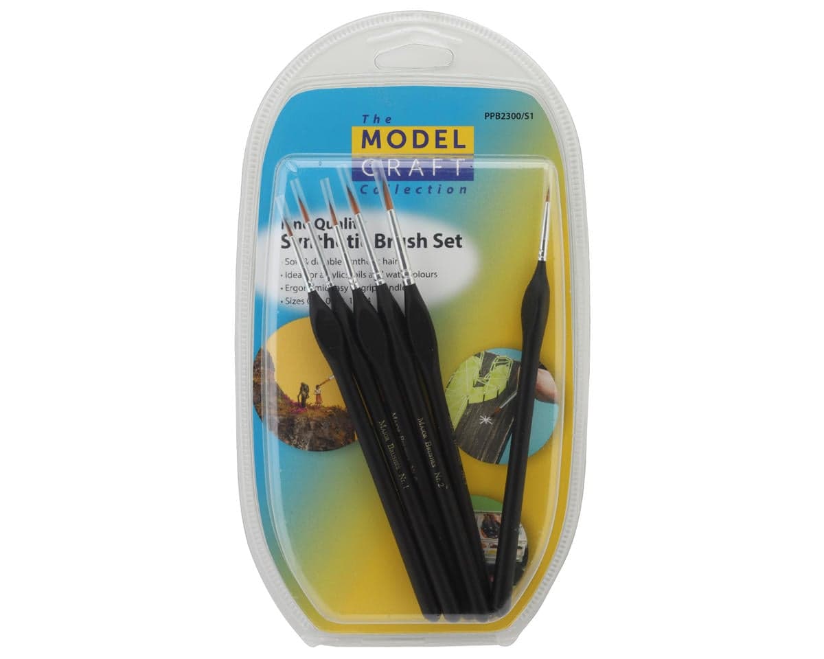 Shesto Limited Modelcraft Collection Fine Quality Synthetic Brush Set (000/00/0/1/2/4)