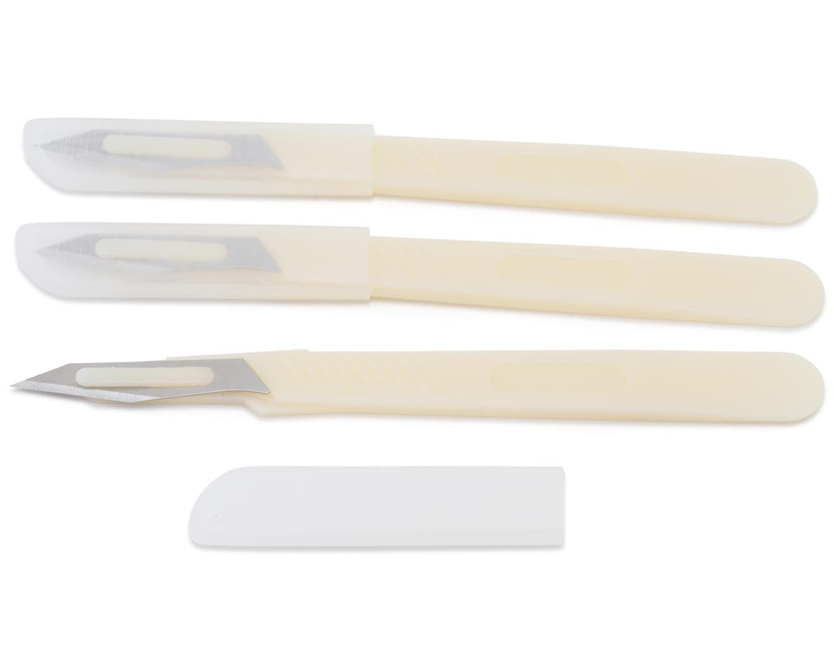 Shesto Limited Modelcraft Collection Disposable Scalpel Set (3) w/Safety Caps