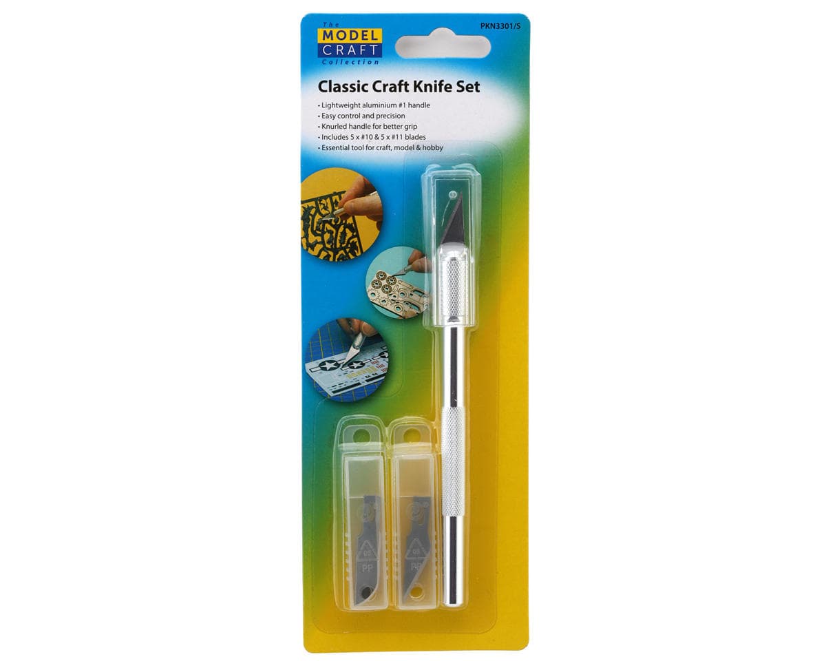Shesto Limited Modelcraft Collection Aluminum Classic #1 Hobby Knife Set w/#10 & #11 Blades
