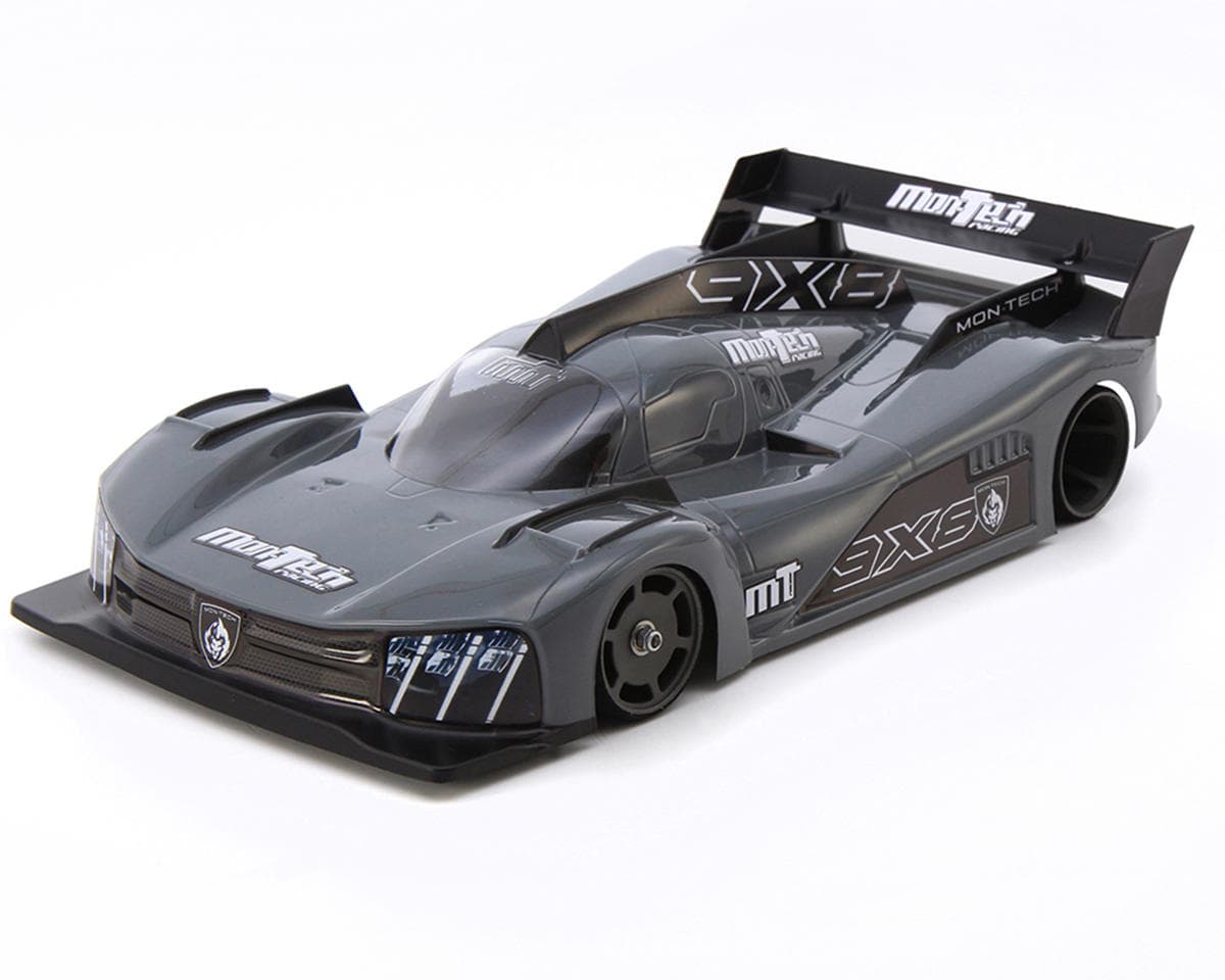 Mon-Tech P9X8 Le Mans Hypercar La Leggera 1/12 Pan Car Body (Clear) w/Wing