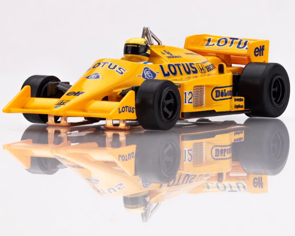 AFX Lotus 97T 1987 HO Scale Limited Edition F1 Slot Car (Black/Yellow) (LWB) (Mega G+)