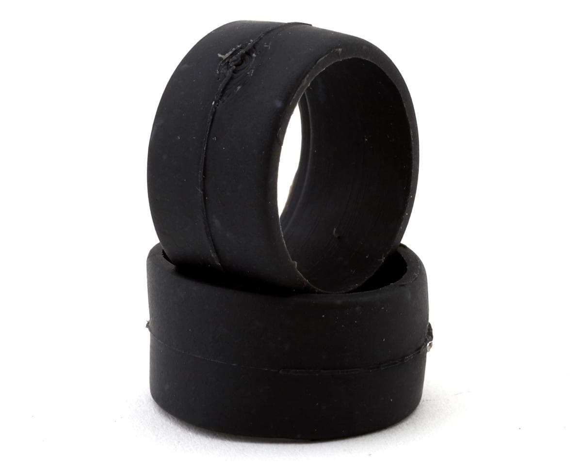 DS Racing 1/28 Front Slick Rubber Touring Tires (2) (Medium Hard) (11mm Width)