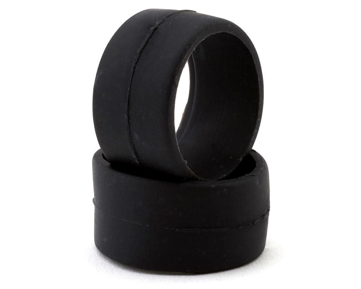 DS Racing 1/28 Front Slick Rubber Touring Tires (2) (Medium) (11mm Width)