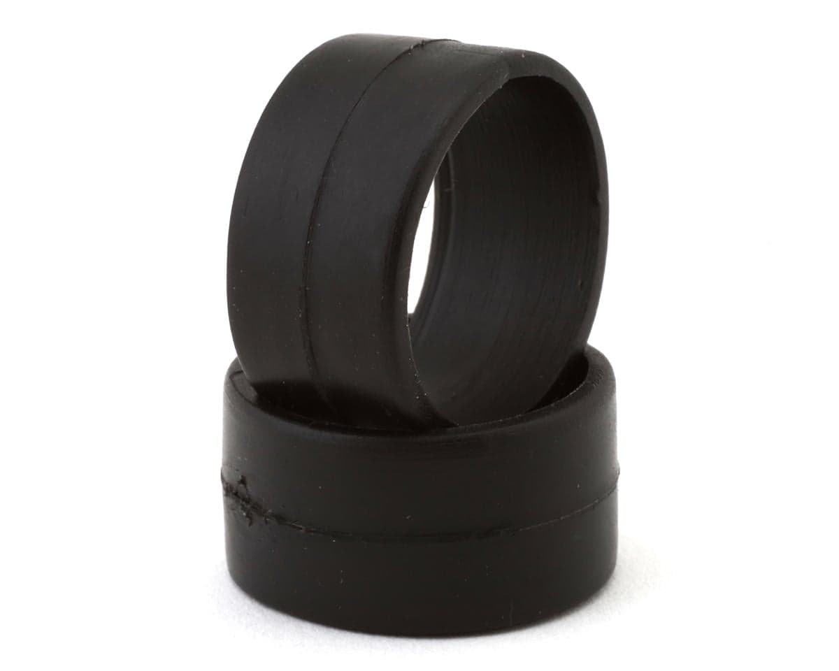 DS Racing 1/28 Front Slick Rubber Touring Tires (2) (Medium Soft) (11mm Width)